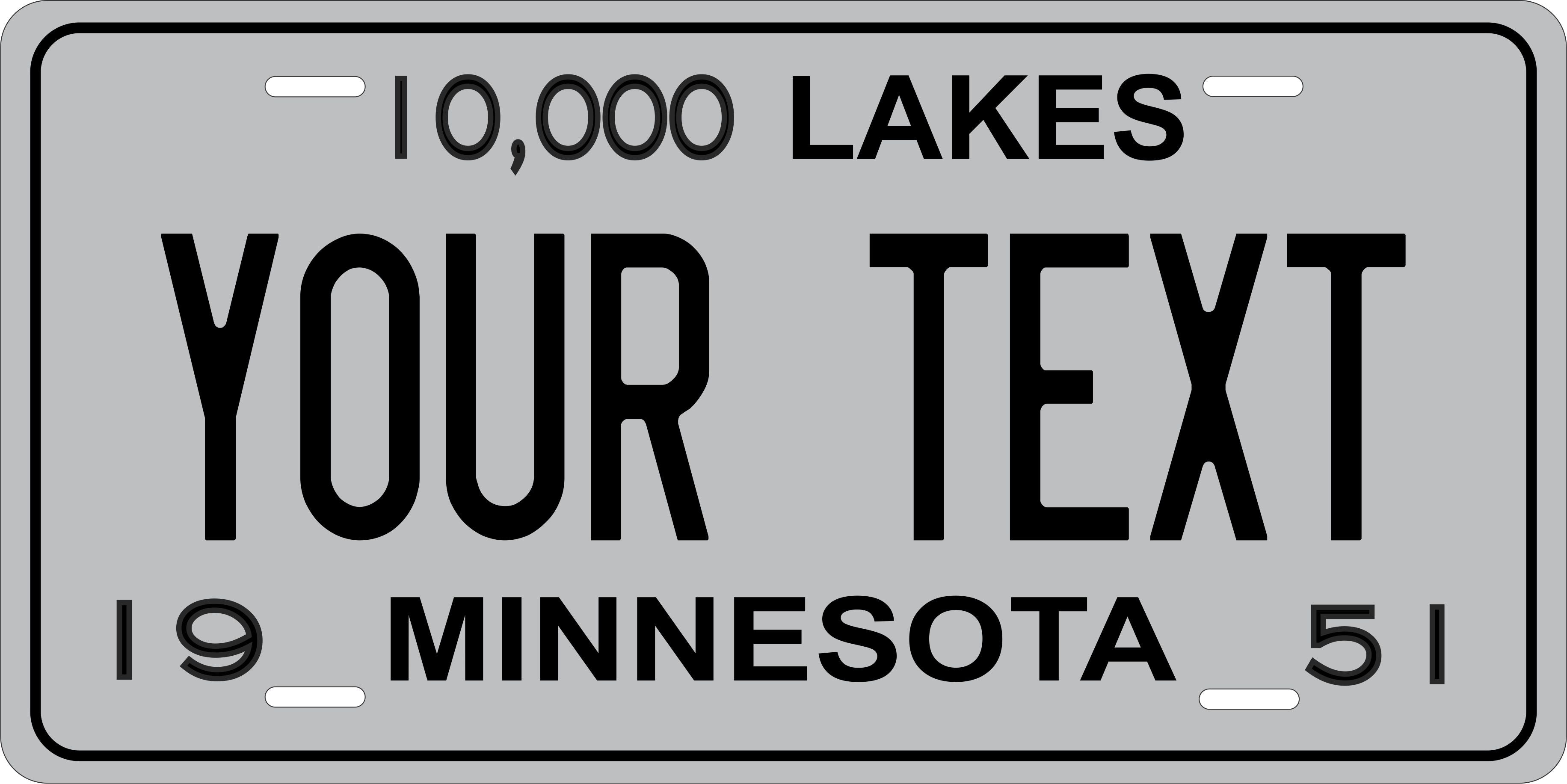 Minnesota 1951 License Plate Personalized Novelty Fun Car Bike Motorcycle