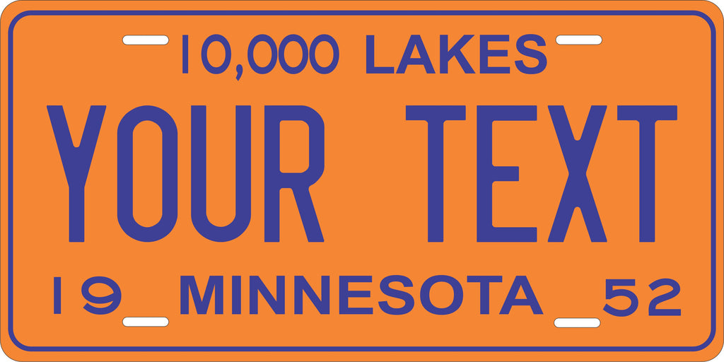 Minnesota 1952 License Plate Personalized Novelty Fun Car Bike Motorcycle