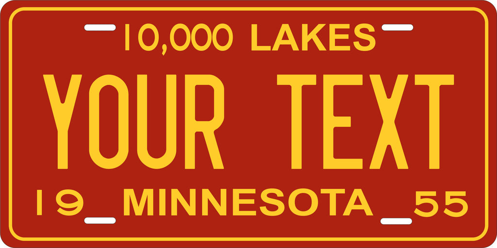 Minnesota 1955  License Plate Personalized Novelty Fun Car Bike Motorcycle