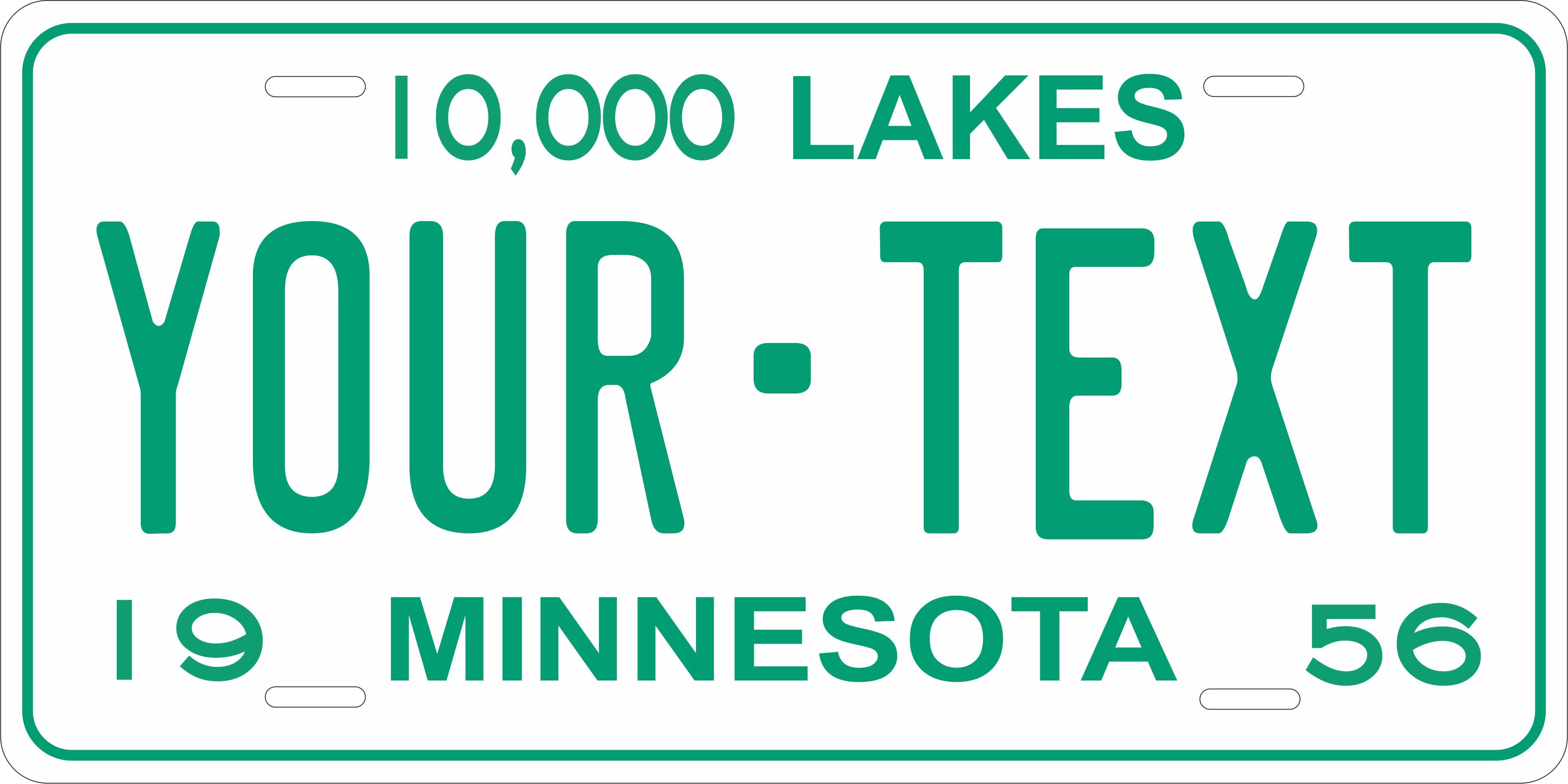 Minnesota 1956  License Plate Personalized Novelty Fun Car Bike Motorcycle