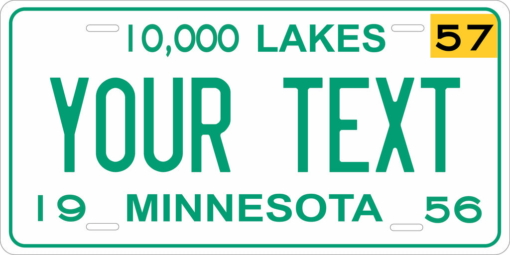 Minnesota 1957  License Plate Personalized Novelty Fun Car Bike Motorcycle