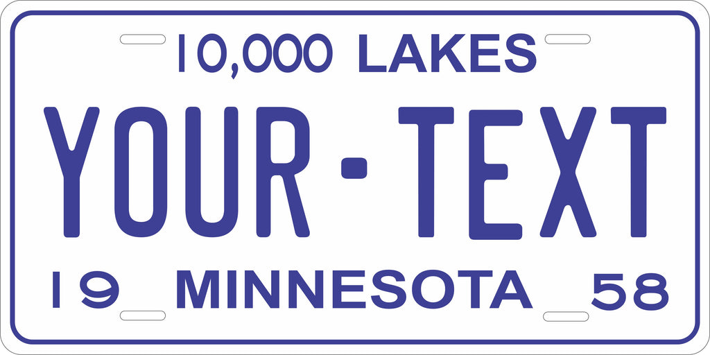 Minnesota 1958  License Plate Personalized Novelty Fun Car Bike Motorcycle