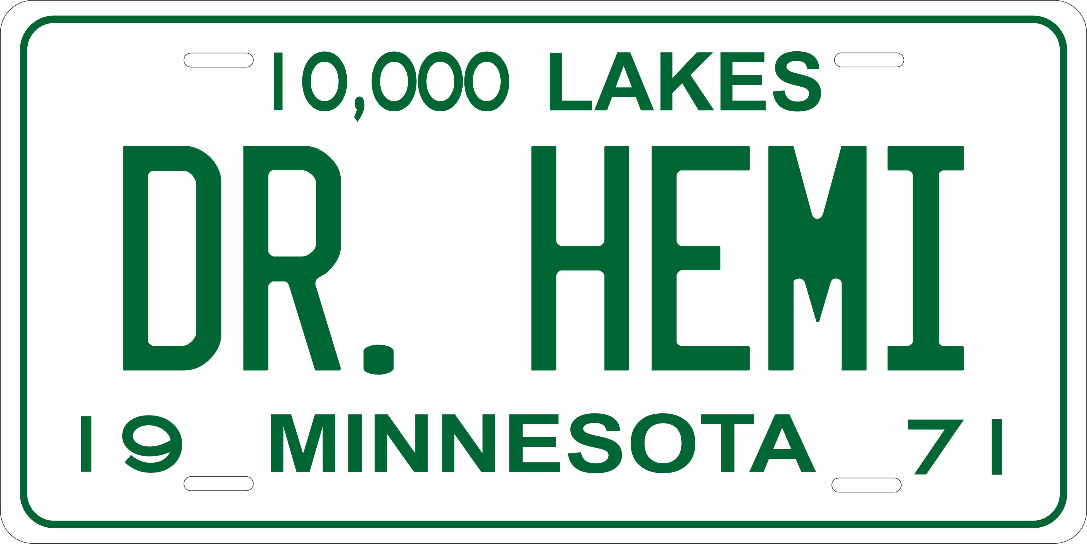 Minnesota 1971  License Plate Personalized Novelty Fun Car Bike Motorcycle