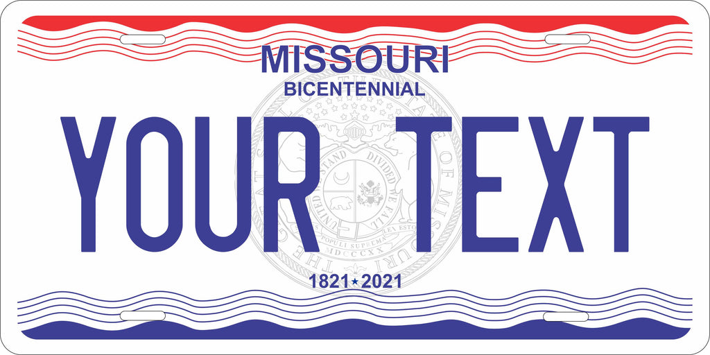 Missouri 2021 License Plate Personalized Novelty Fun Car Bike Motorcycle