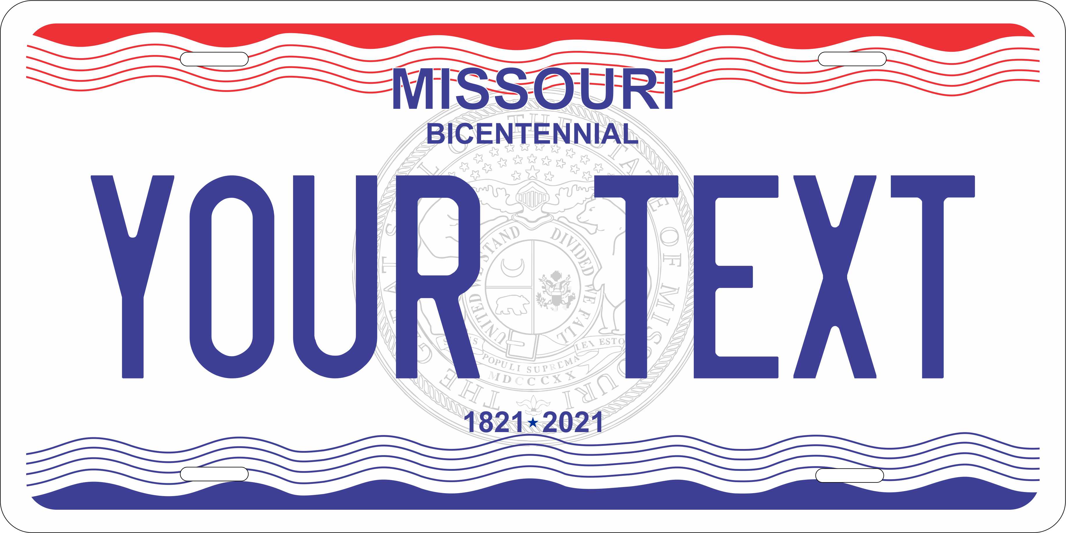 Missouri 2021 License Plate Personalized Novelty Fun Car Bike Motorcycle