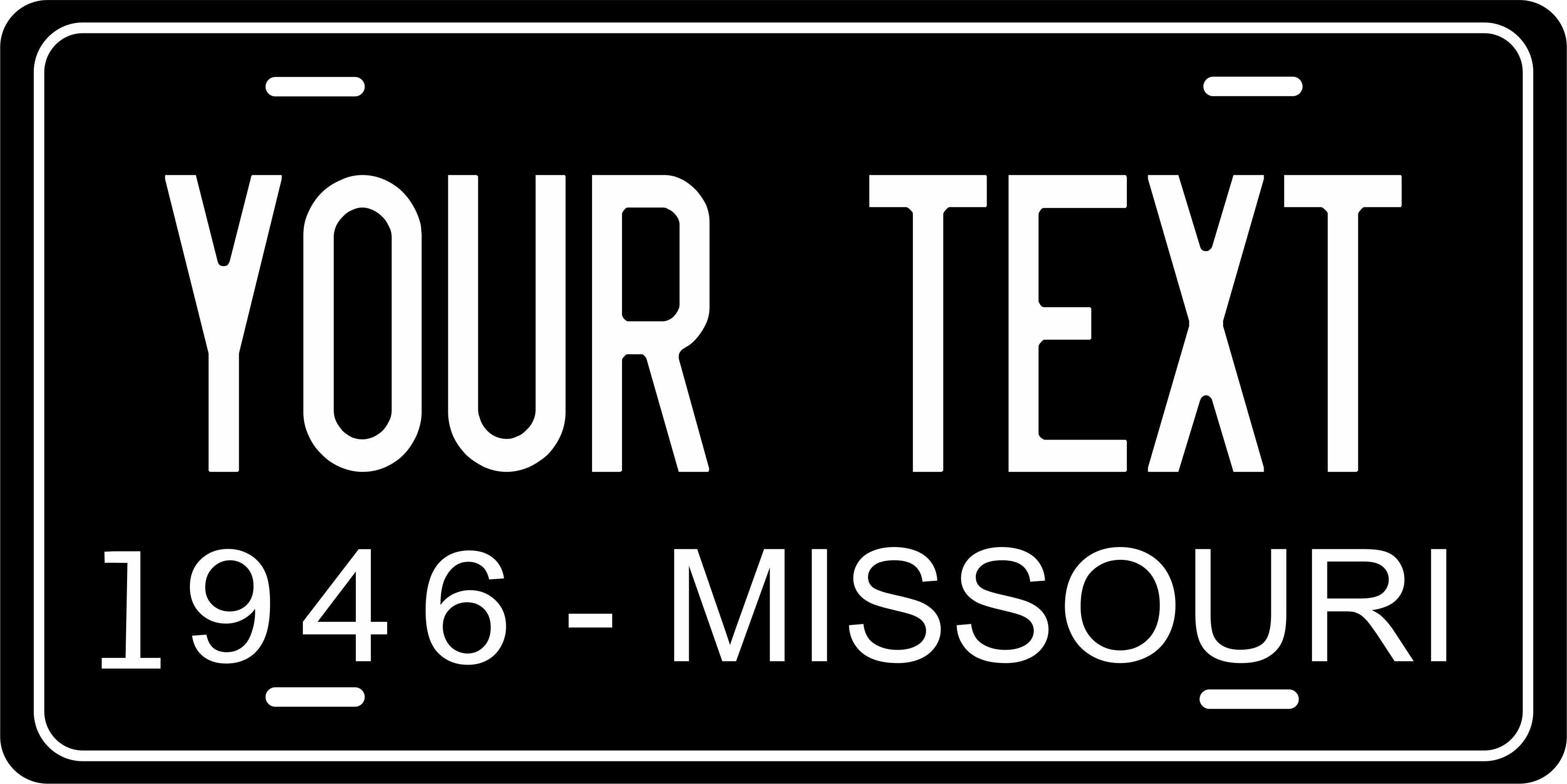Missouri 1946 License Plate Personalized Novelty Fun Car Bike Motorcycle