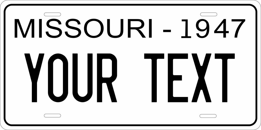 Missouri 1947 License Plate Personalized Novelty Fun Car Bike Motorcycle