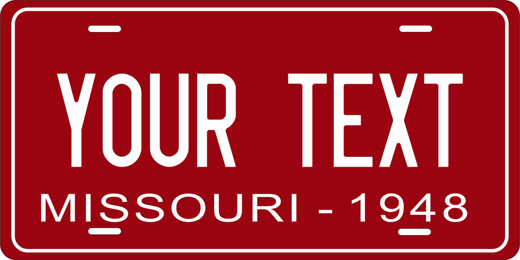 Missouri 1948 License Plate Personalized Novelty Fun Car Bike Motorcycle