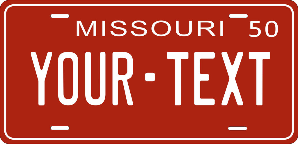 Missouri 1950 License Plate Personalized Novelty Fun Car Bike Motorcycle