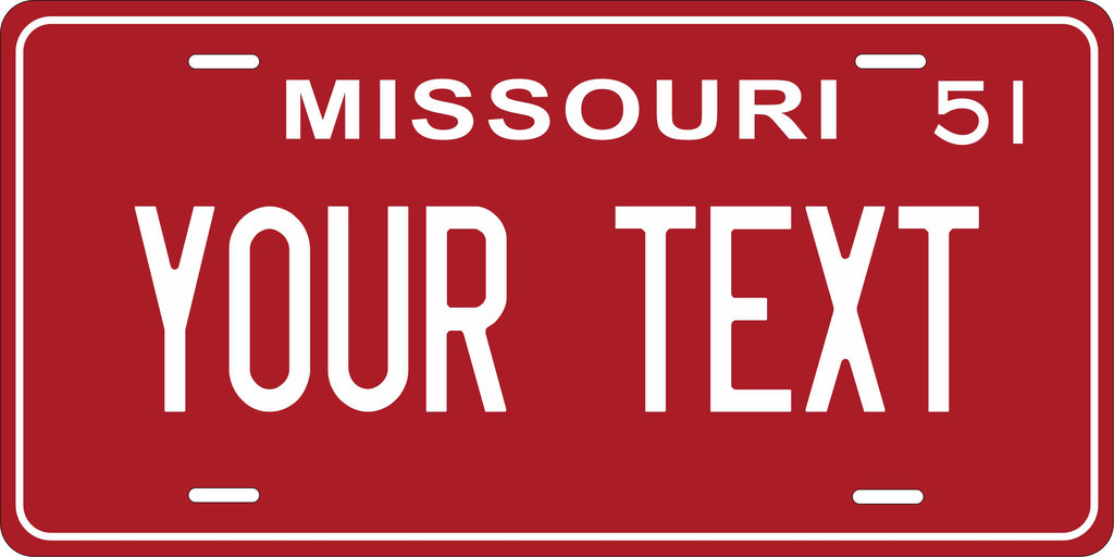 Missouri 1951 License Plate Personalized Novelty Fun Car Bike Motorcycle