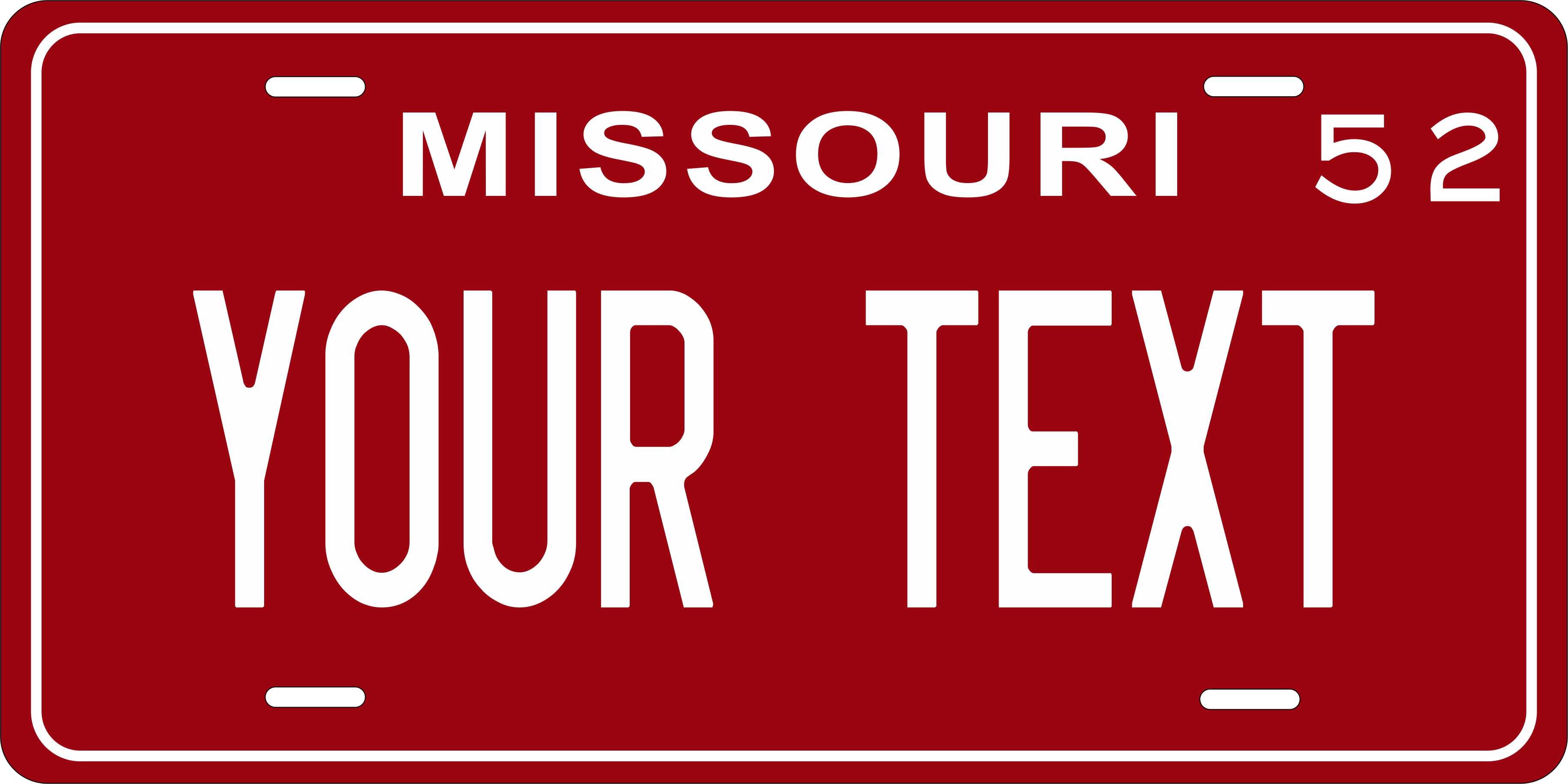 Missouri 1952 License Plate Personalized Novelty Fun Car Bike Motorcycle