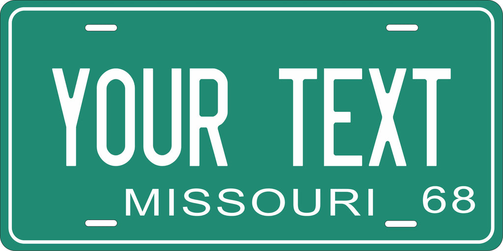 Missouri 1968 License Plate Personalized Novelty Fun Car Bike Motorcycle