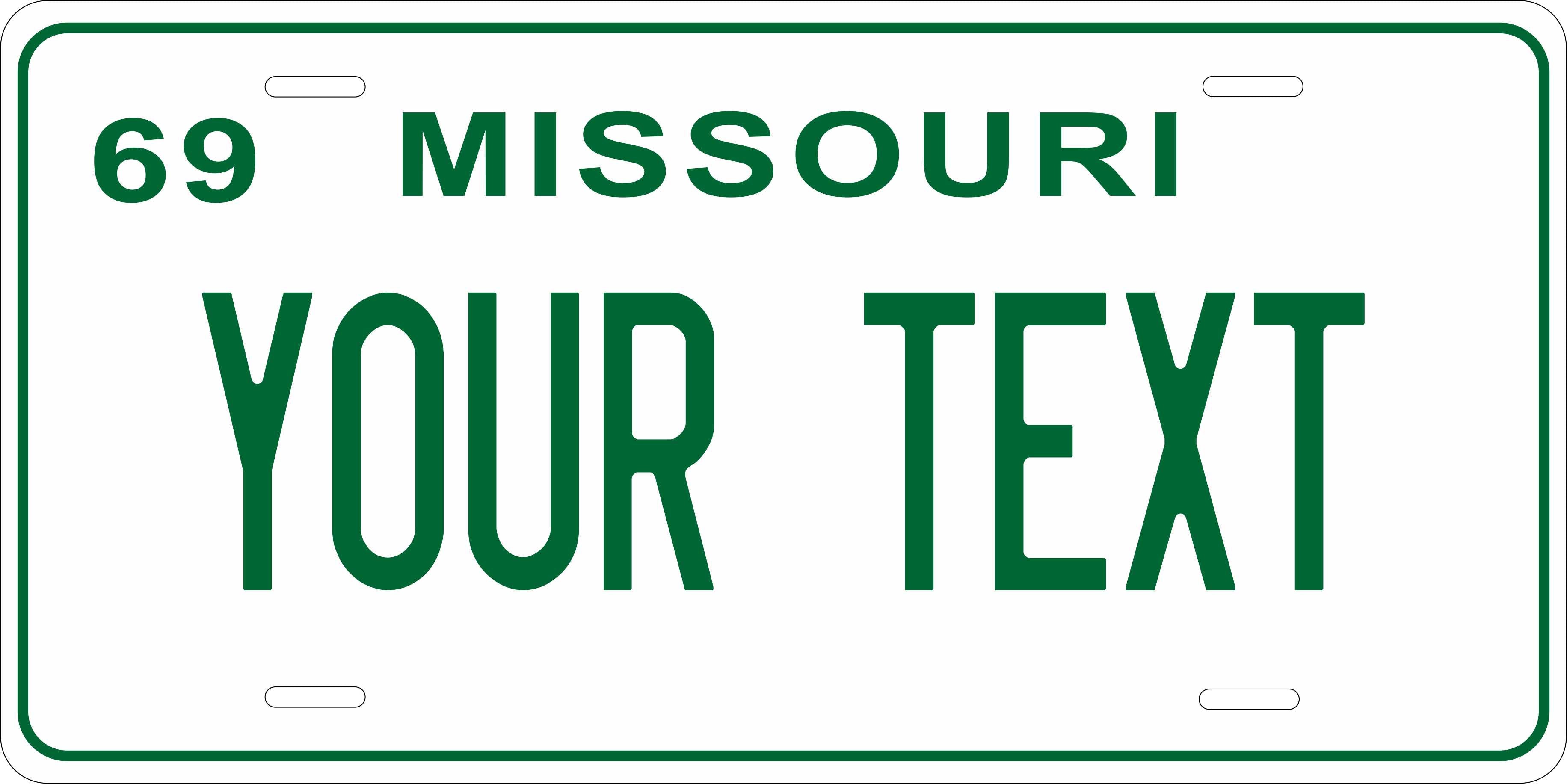 Missouri 1969 License Plate Personalized Novelty Fun Car Bike Motorcycle