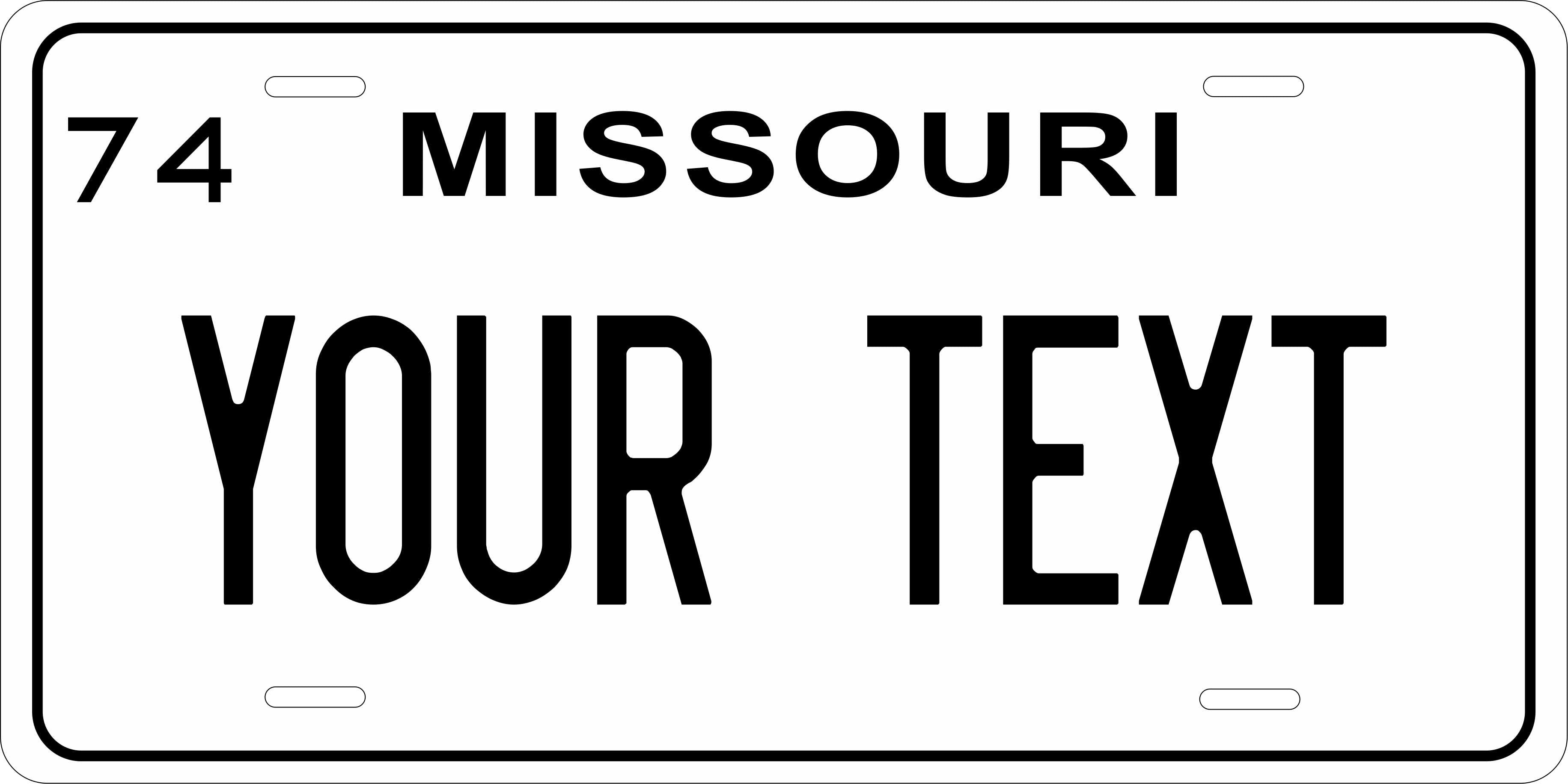 Missouri 1974 License Plate Personalized Novelty Fun Car Bike Motorcycle