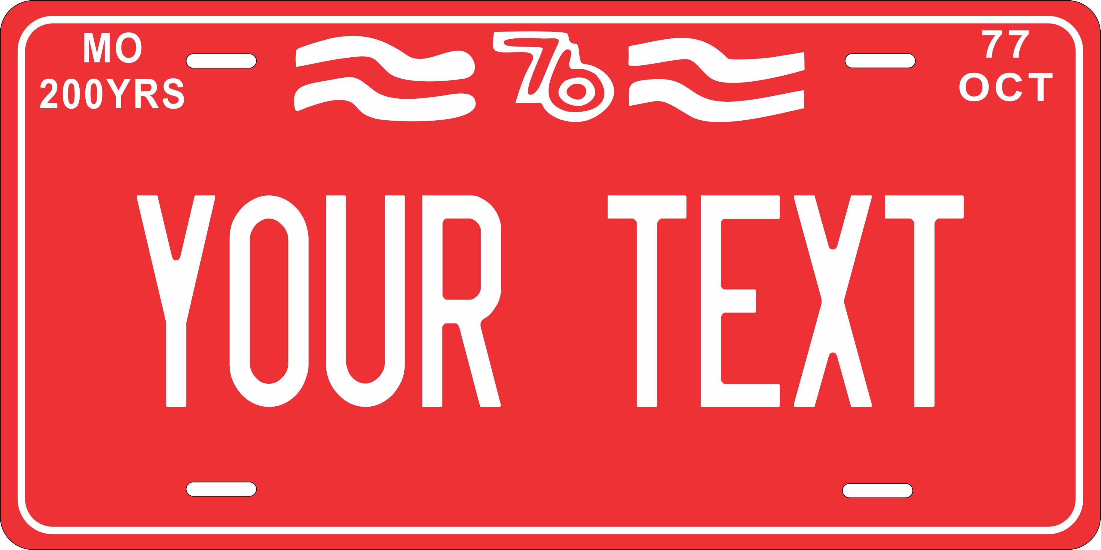 Missouri 1977 License Plate Personalized Novelty Fun Car Bike Motorcycle