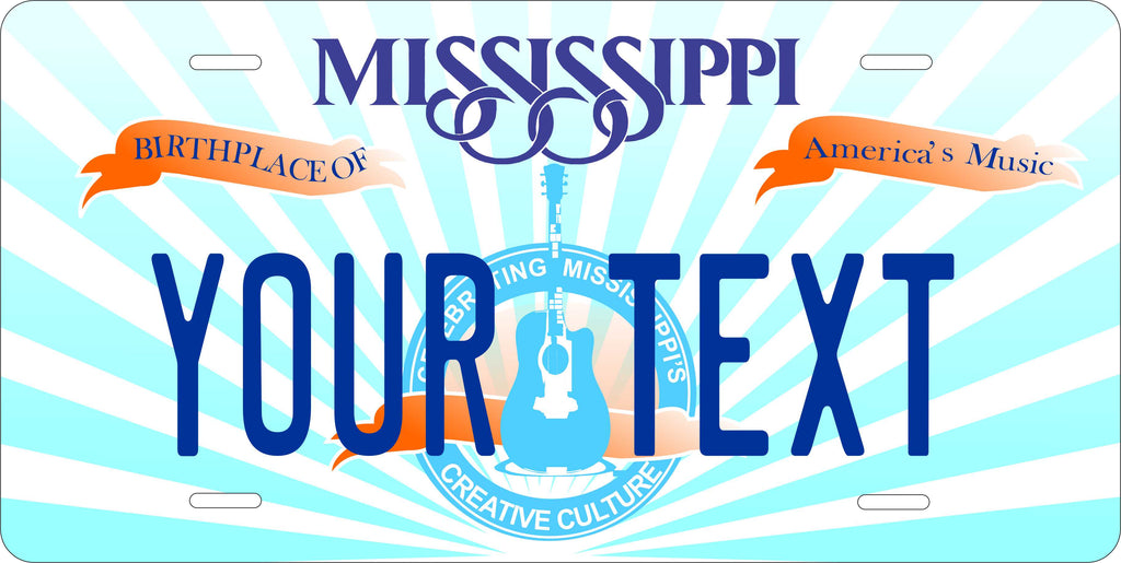 Mississippi 2012 License Plate Personalized Novelty Fun Car Bike Motorcycle