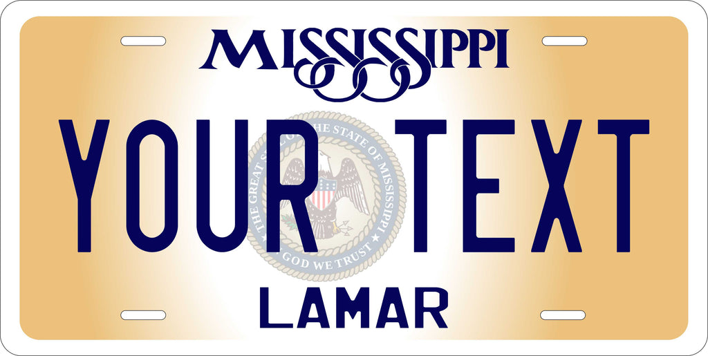 Mississippi 2019 License Plate Personalized Novelty Fun Car Bike Motorcycle
