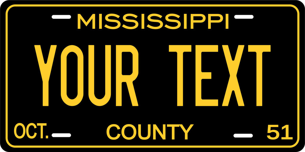 Mississippi 1951 License Plate Personalized Novelty Fun Car Bike Motorcycle