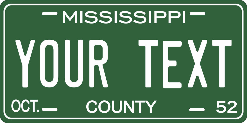 Mississippi 1952 License Plate Personalized Novelty Fun Car Bike Motorcycle