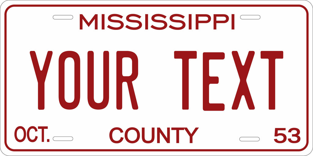 Mississippi 1953 License Plate Personalized Novelty Fun Car Bike Motorcycle