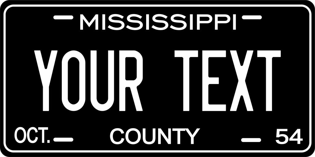 Mississippi 1954 License Plate Personalized Novelty Fun Car Bike Motorcycle