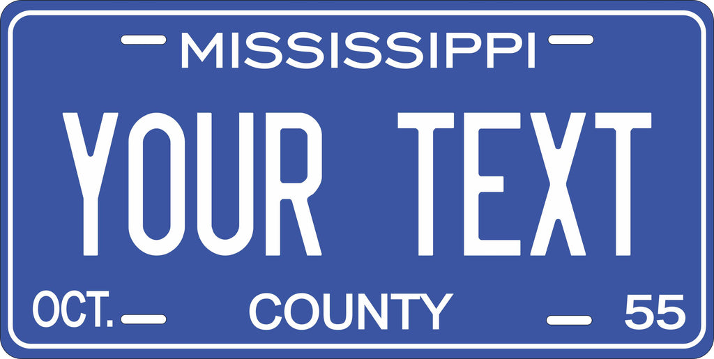 Mississippi 1955 License Plate Personalized Novelty Fun Car Bike Motorcycle