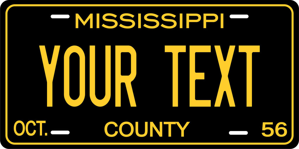 Mississippi 1956 License Plate Personalized Novelty Fun Car Bike Motorcycle