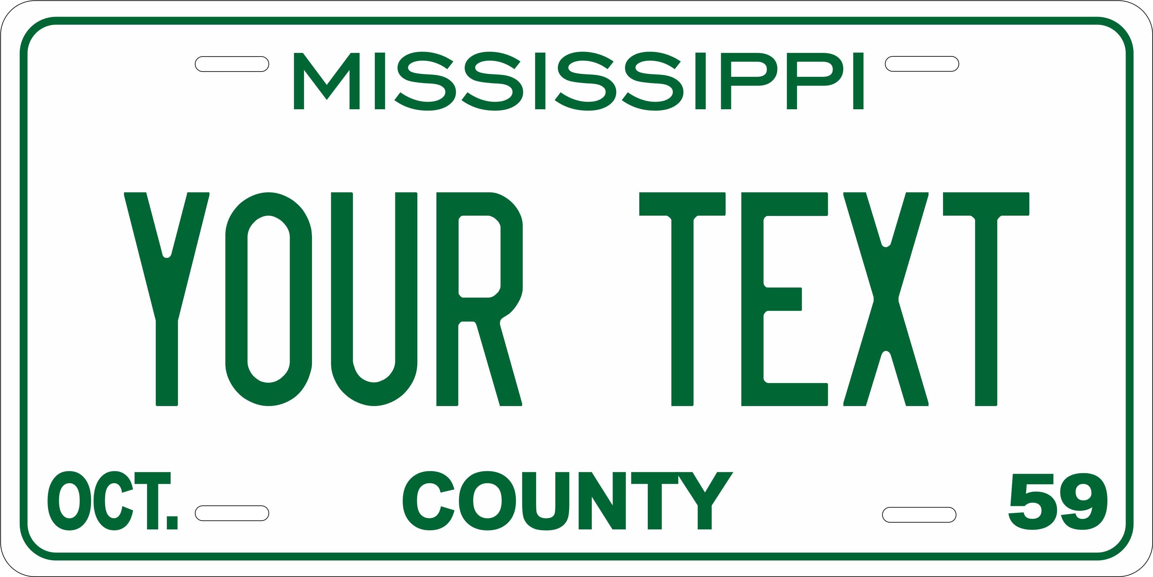 Mississippi 1959 License Plate Personalized Novelty Fun Car Bike Motorcycle
