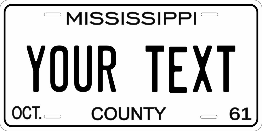 Mississippi 1961 License Plate Personalized Novelty Fun Car Bike Motorcycle