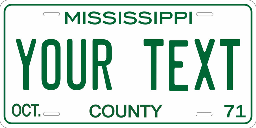 Mississippi 1971 License Plate Personalized Novelty Fun Car Bike Motorcycle