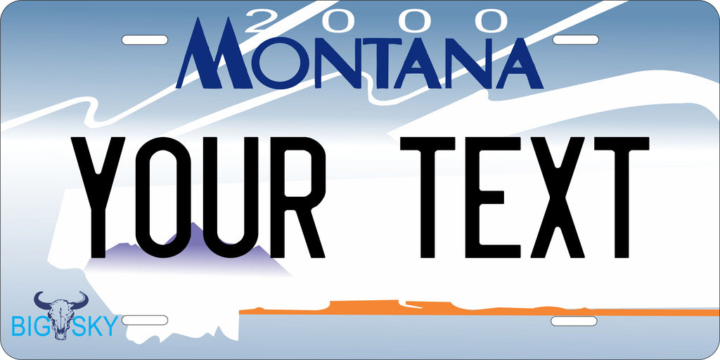 Montana 2000 License Plate Personalized Novelty Fun Car Bike Motorcycle