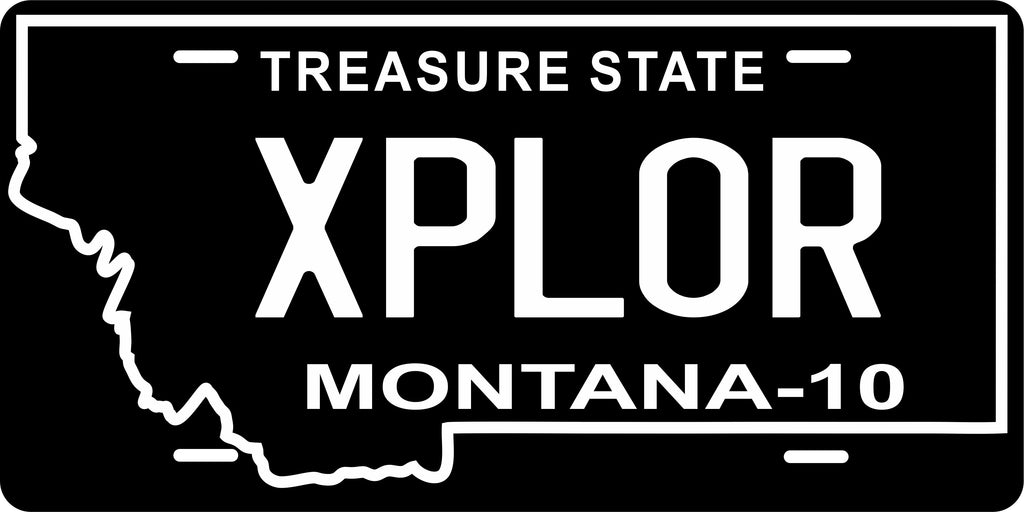 Montana 2010 Black License Plate Personalized Novelty Fun Car Bike Motorcycle