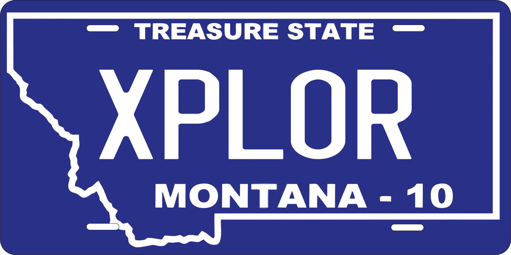 Montana 2010 Blue License Plate Personalized Novelty Fun Car Bike Motorcycle