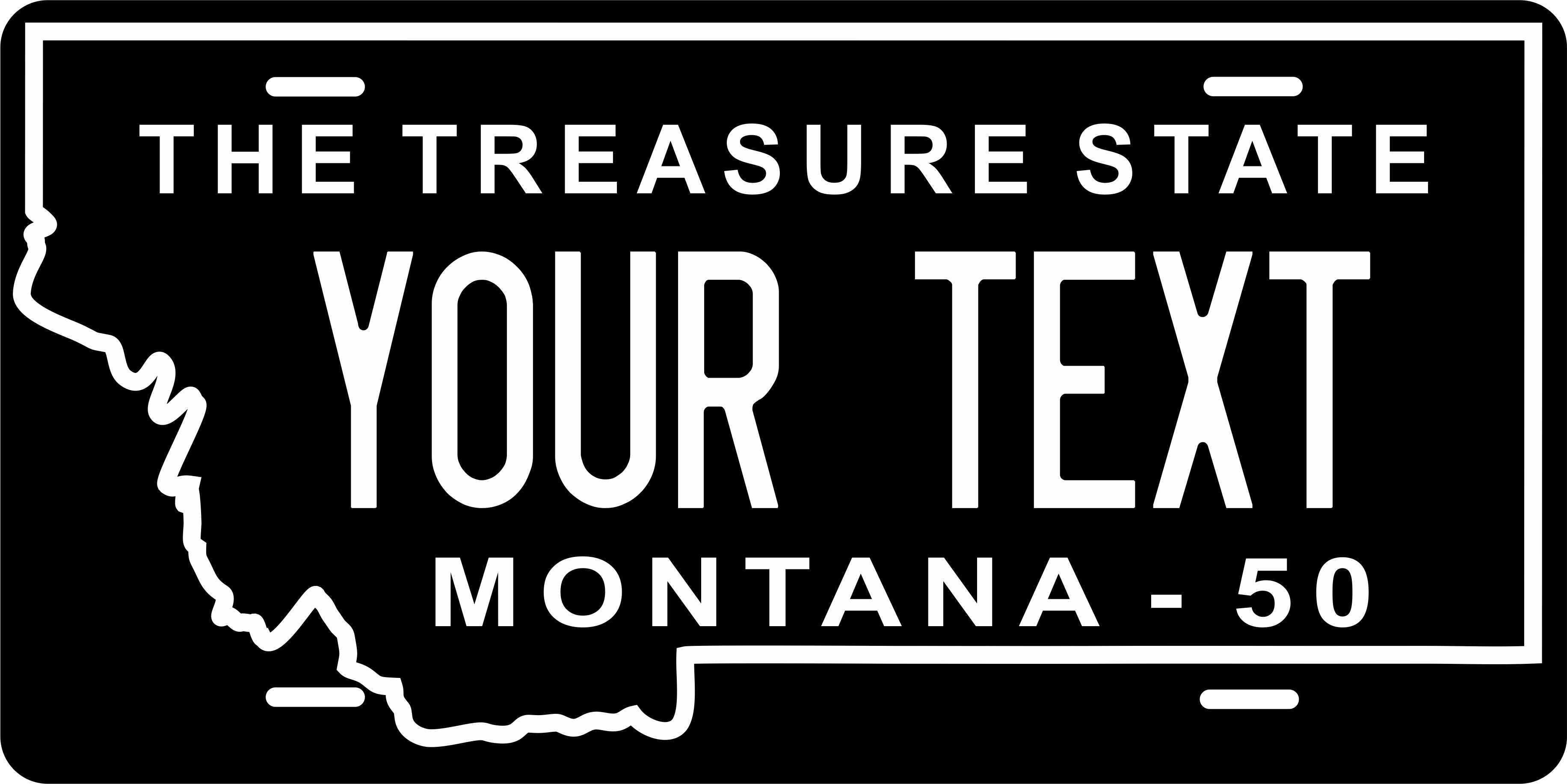 Montana 1950 License Plate Personalized Novelty Fun Car Bike Motorcycle
