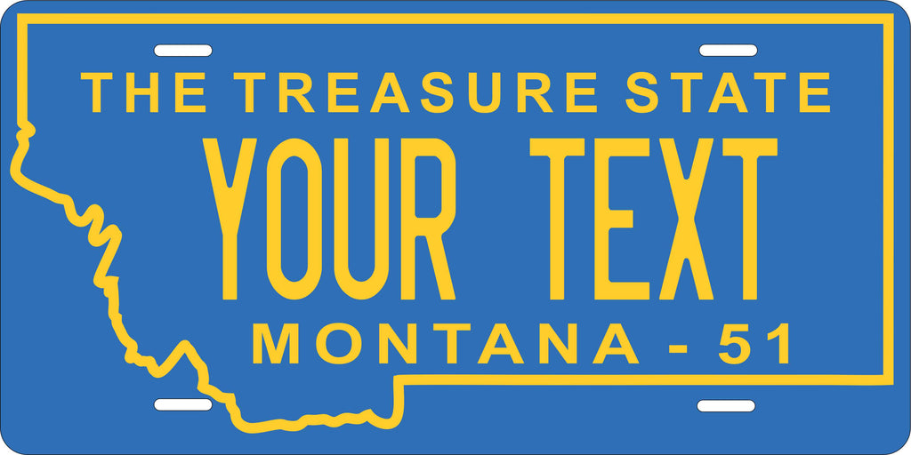 Montana 1951 License Plate Personalized Novelty Fun Car Bike Motorcycle