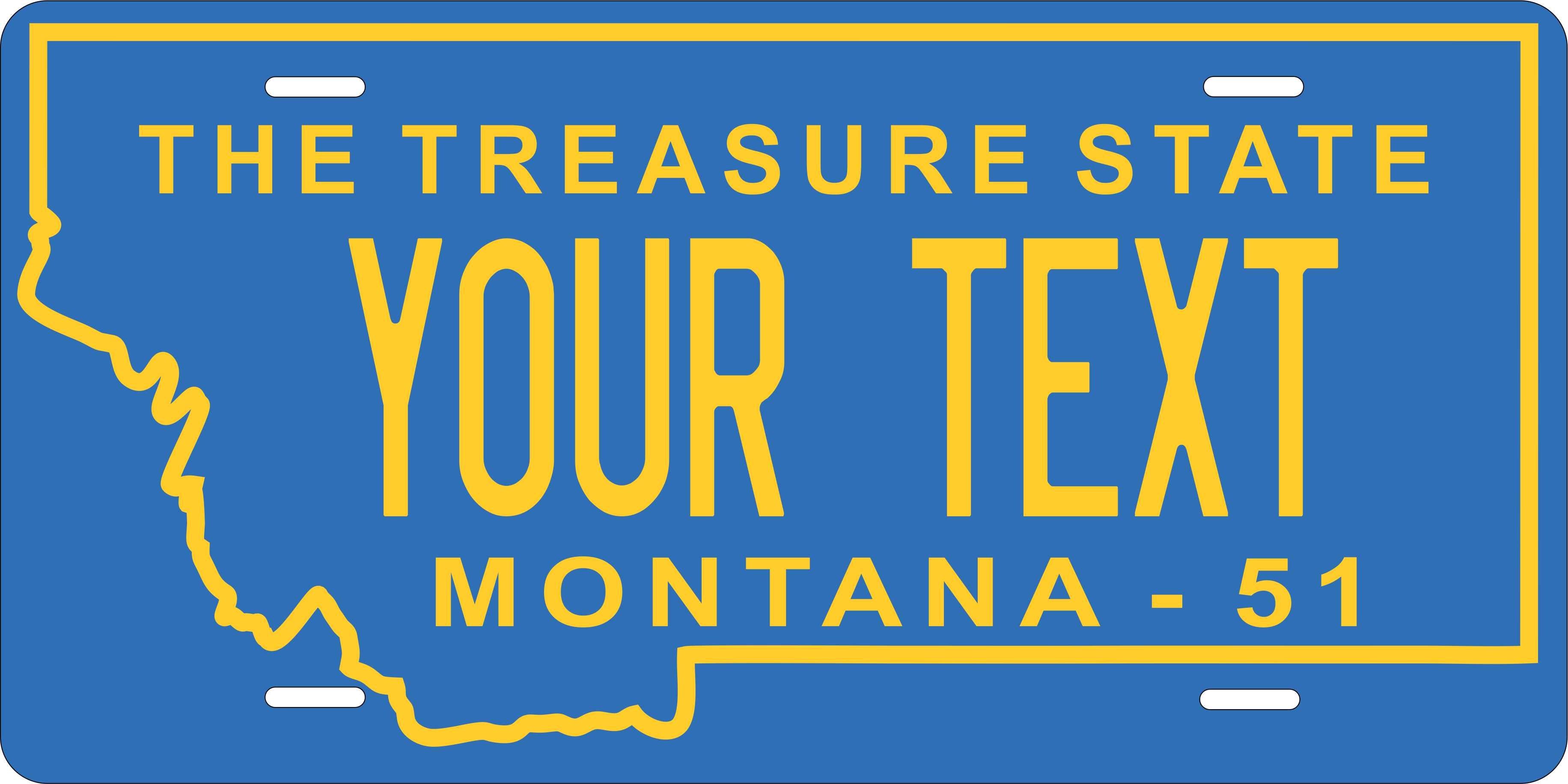 Montana 1951 License Plate Personalized Novelty Fun Car Bike Motorcycle