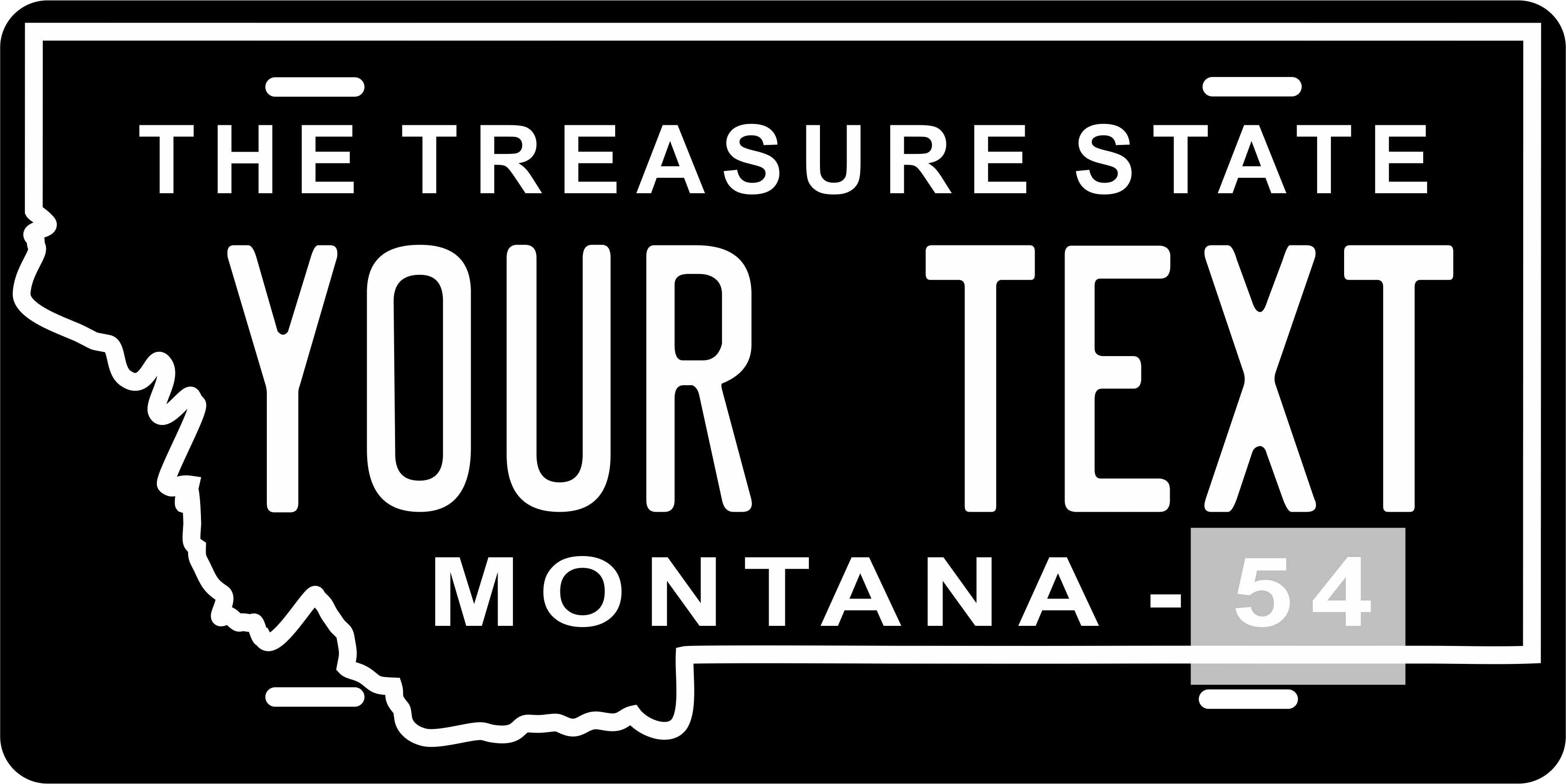 Montana 1954 License Plate Personalized Novelty Fun Car Bike Motorcycle