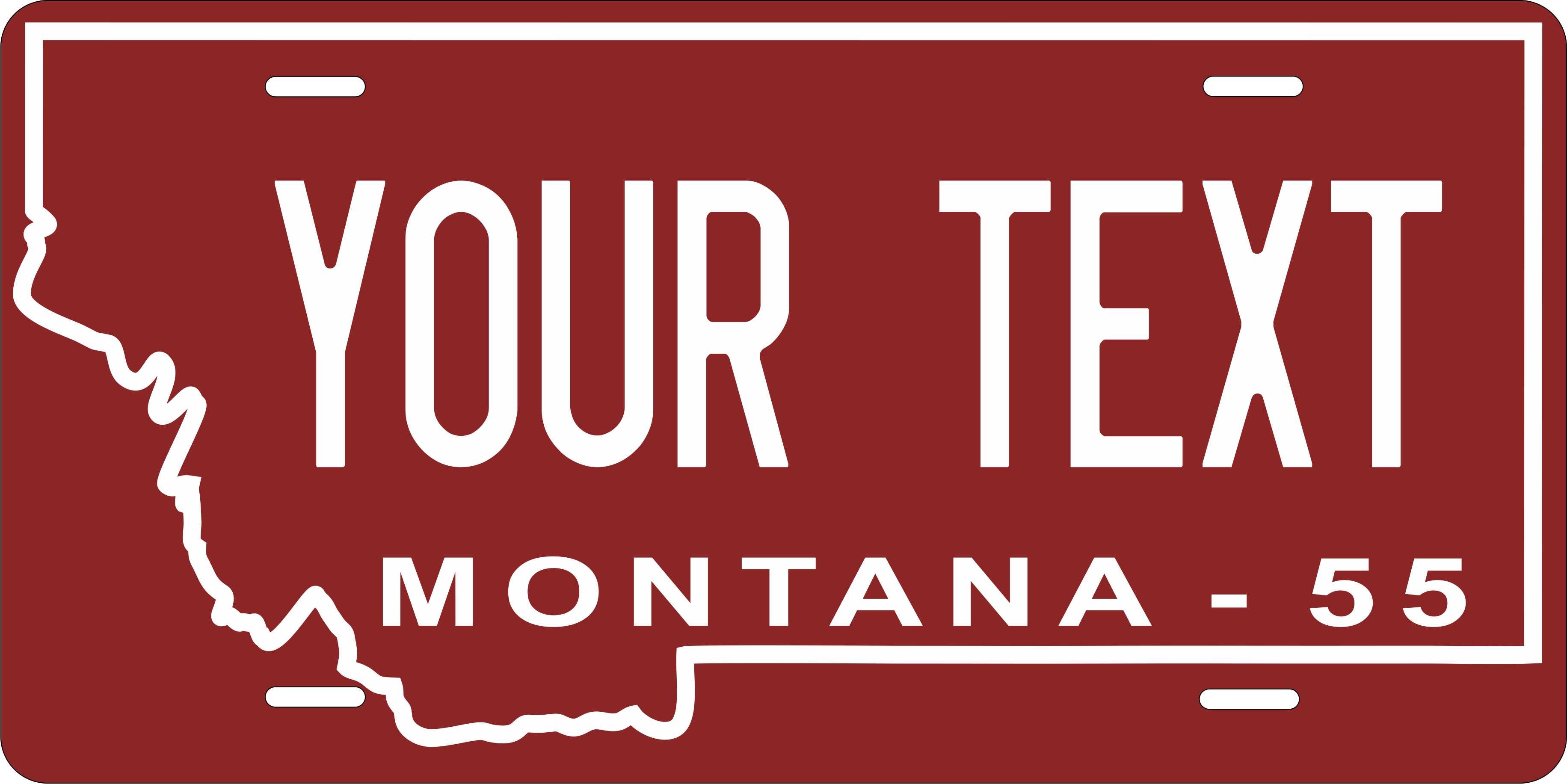 Montana 1955 License Plate Personalized Novelty Fun Car Bike Motorcycle