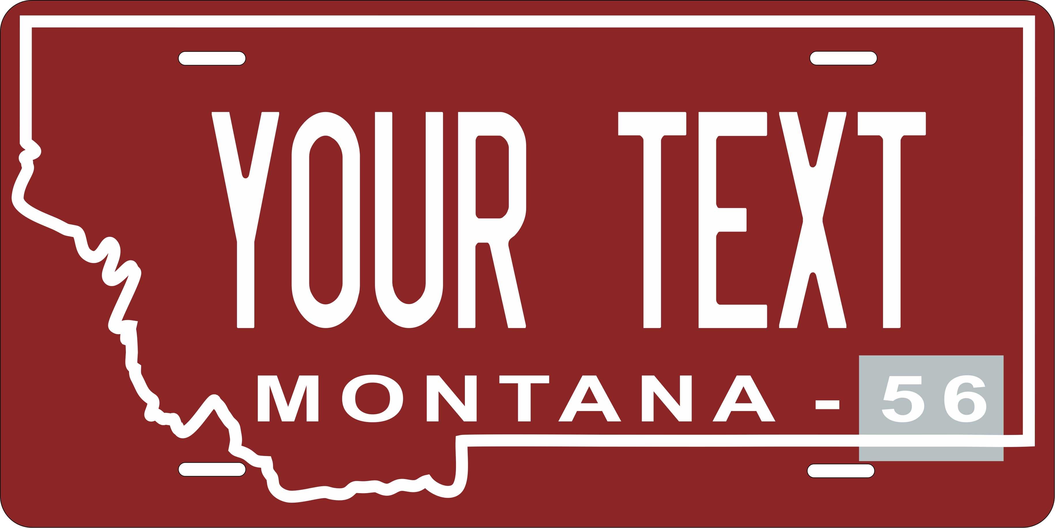 Montana 1956 License Plate Personalized Novelty Fun Car Bike Motorcycle