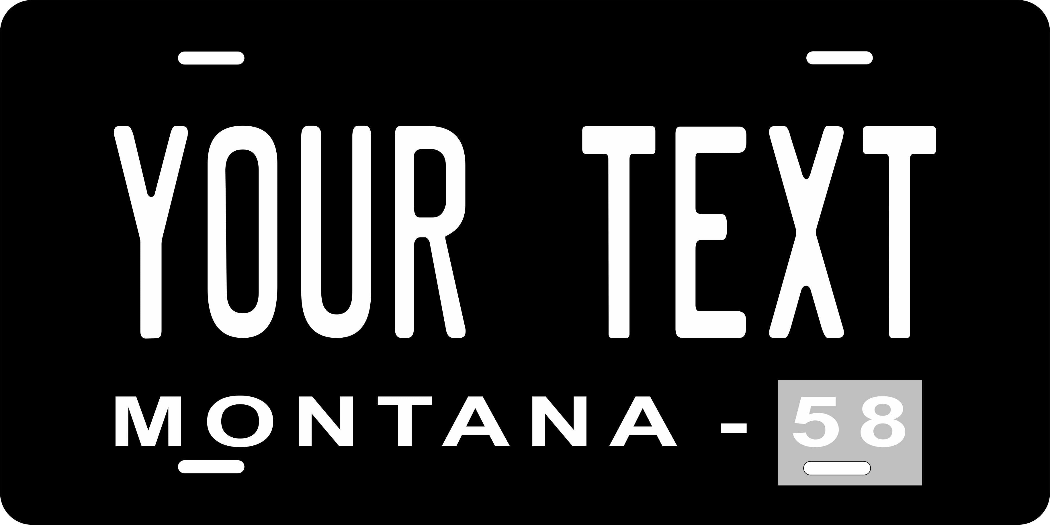 Montana 1958 License Plate Personalized Novelty Fun Car Bike Motorcycle