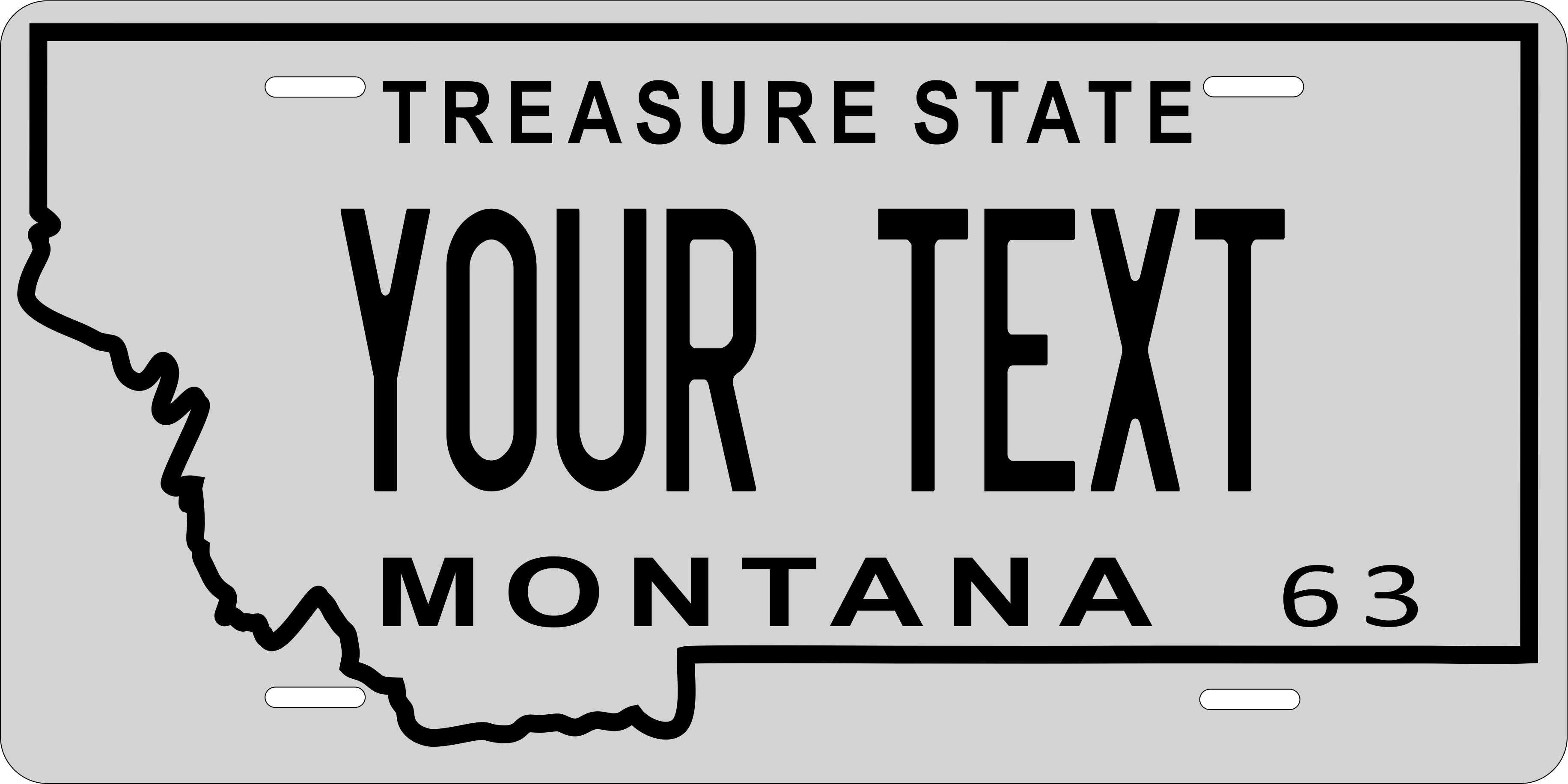 Montana 1963 License Plate Personalized Novelty Fun Car Bike Motorcycle