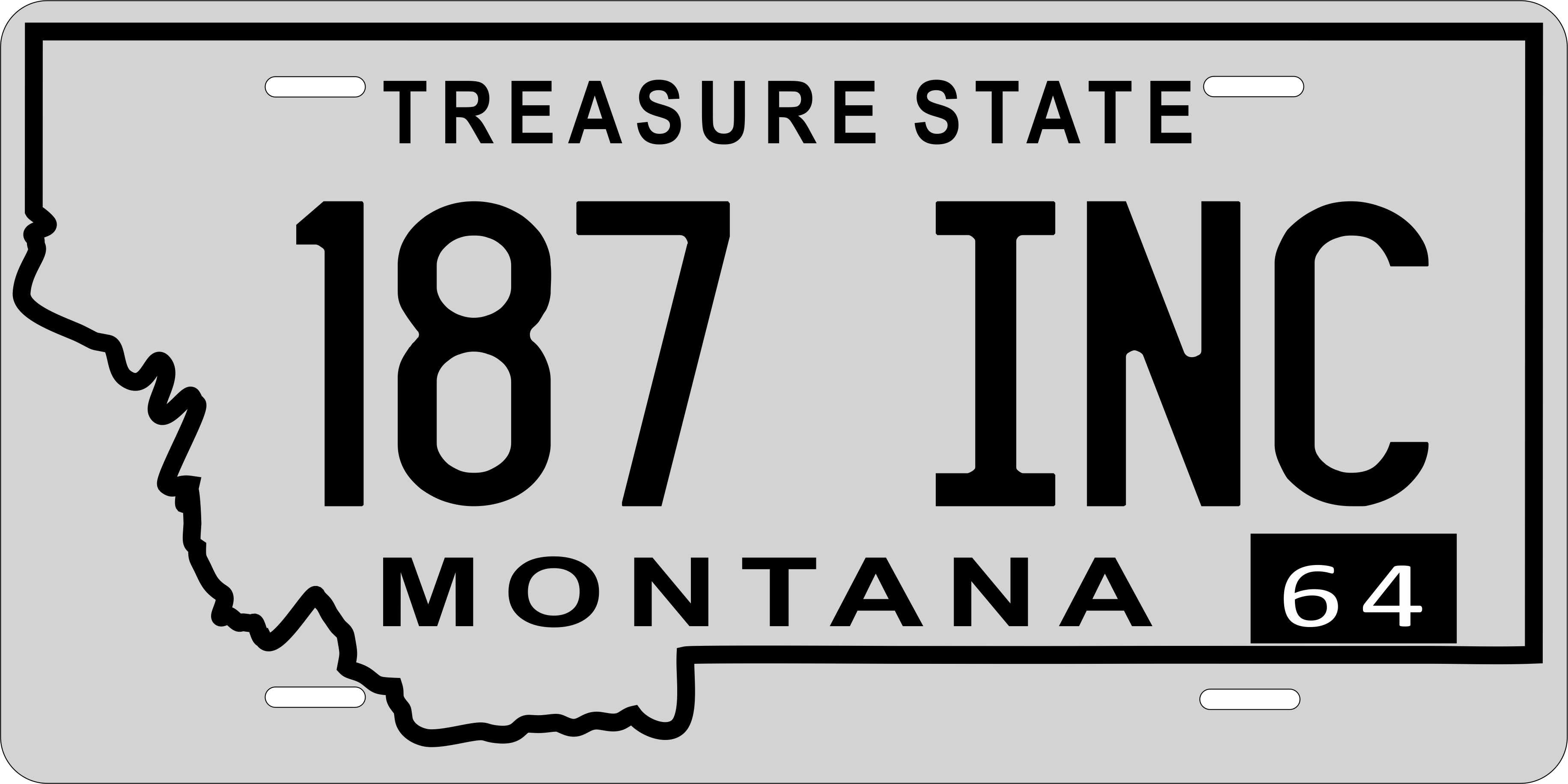 Montana 1964 License Plate Personalized Novelty Fun Car Bike Motorcycle