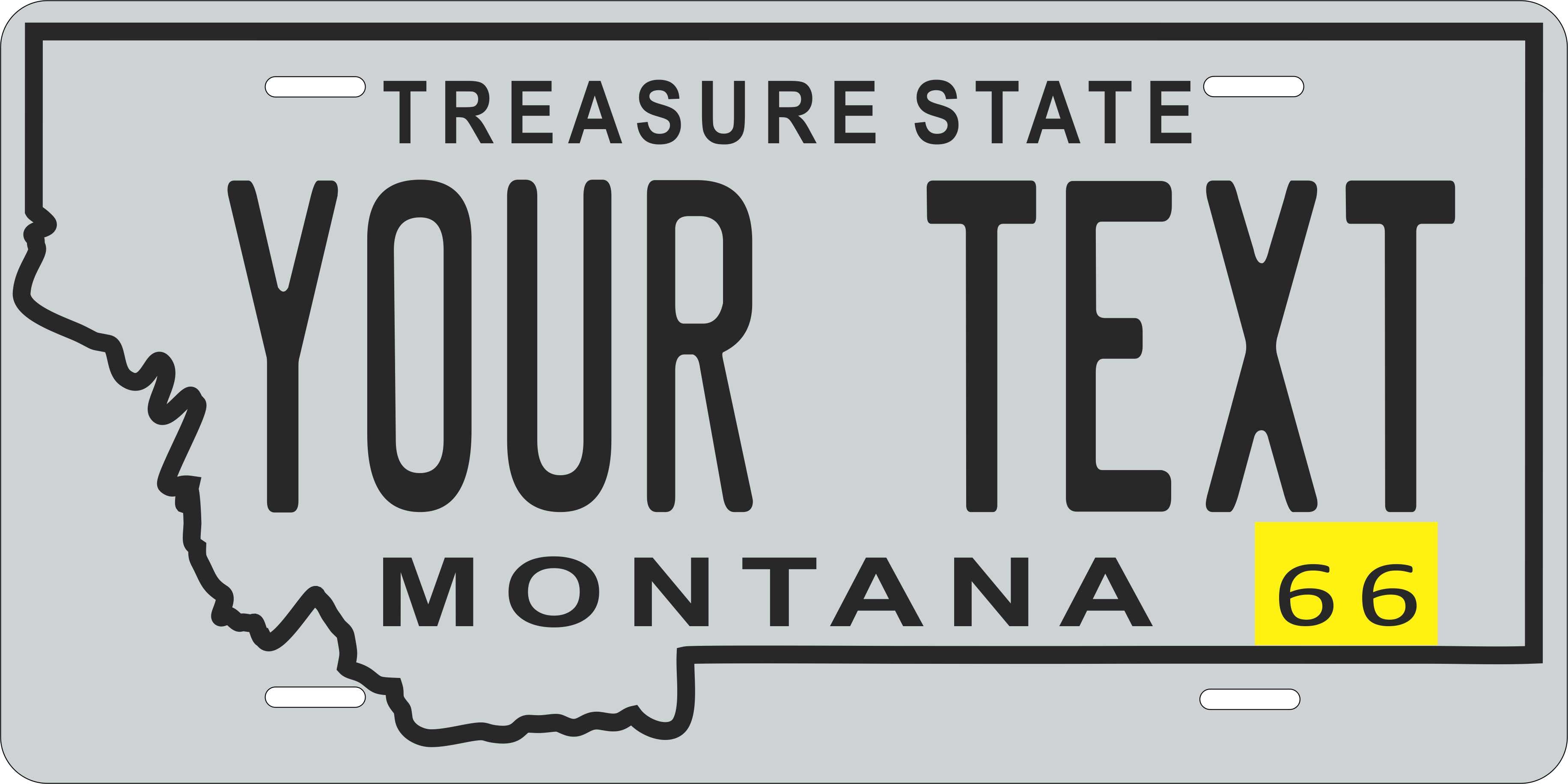 Montana 1966 License Plate Personalized Novelty Fun Car Bike Motorcycle