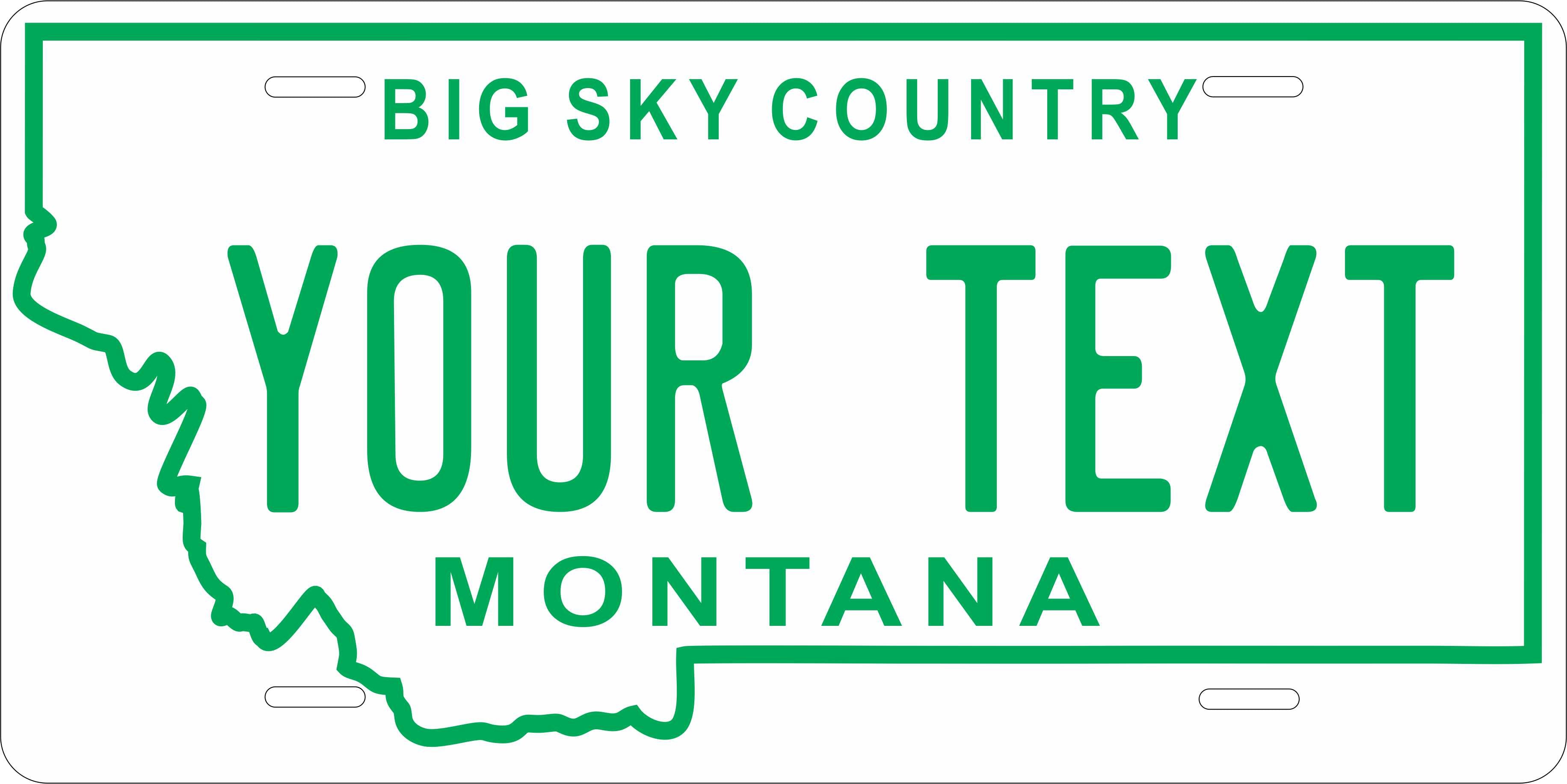 Montana 1968 License Plate Personalized Novelty Fun Car Bike Motorcycle