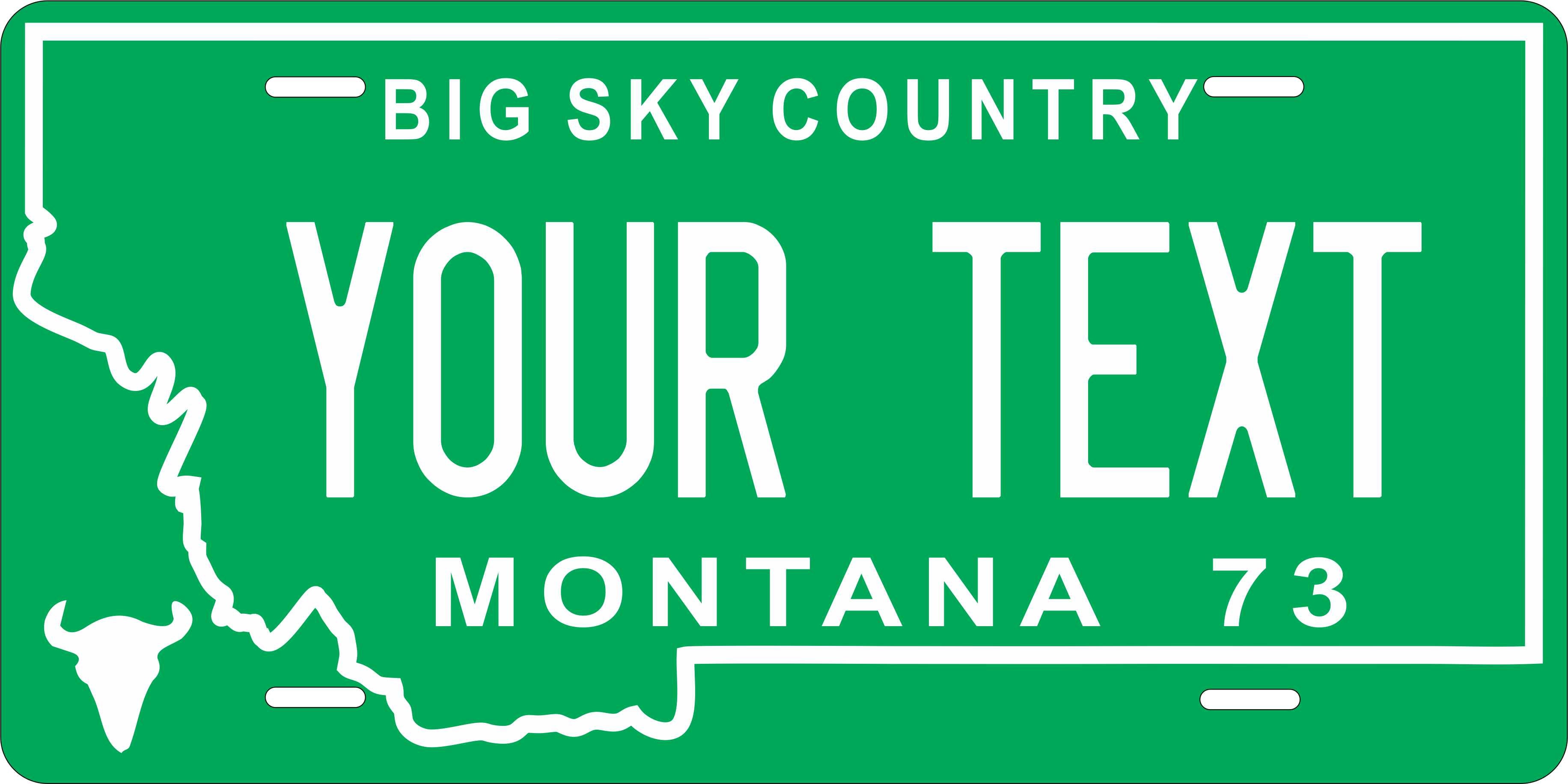 Montana 1973 License Plate Personalized Novelty Fun Car Bike Motorcycle