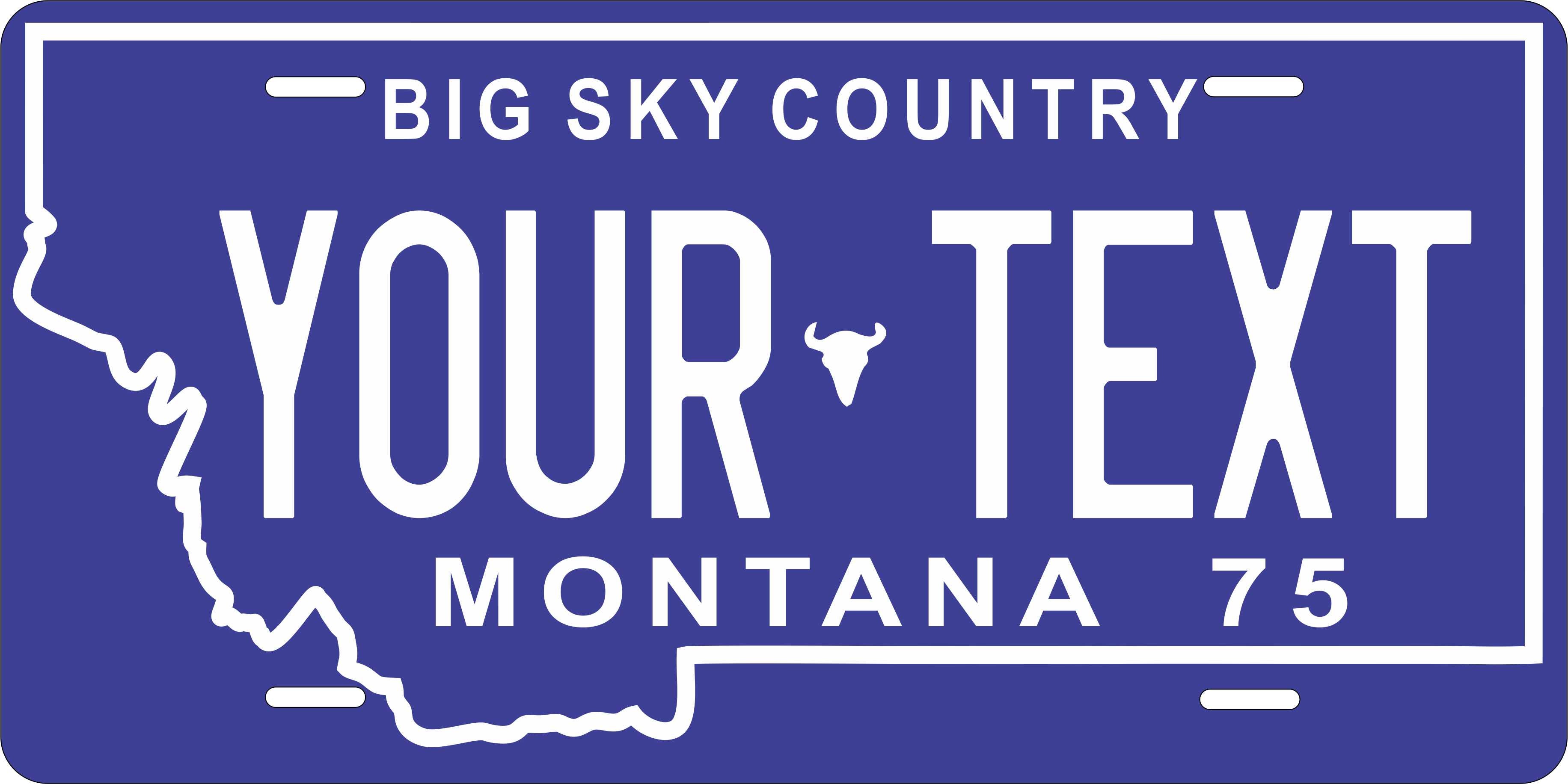 Montana 1975 License Plate Personalized Novelty Fun Car Bike Motorcycle