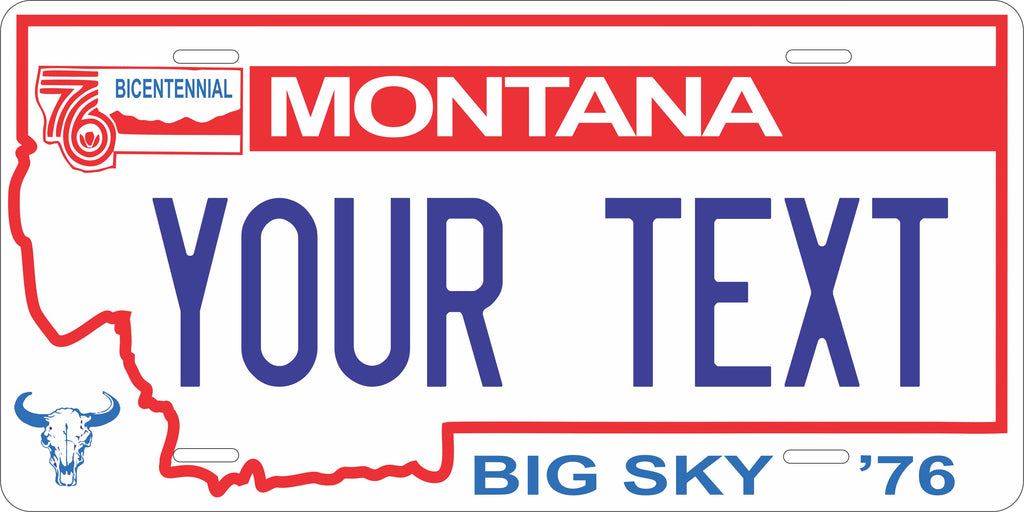 Montana 1976 License Plate Personalized Novelty Fun Car Bike Motorcycle