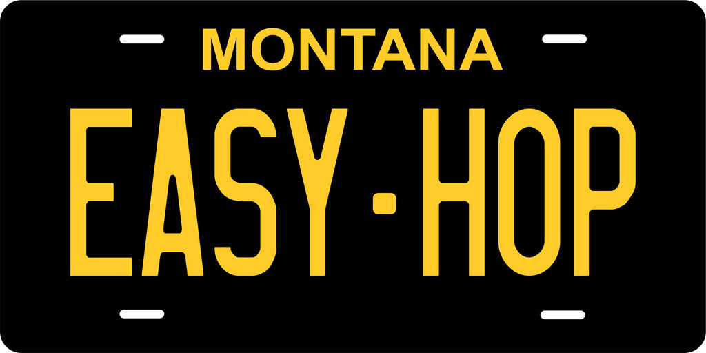 Montana Black Yellow License Plate Personalized Novelty Fun Car Bike Motorcycle