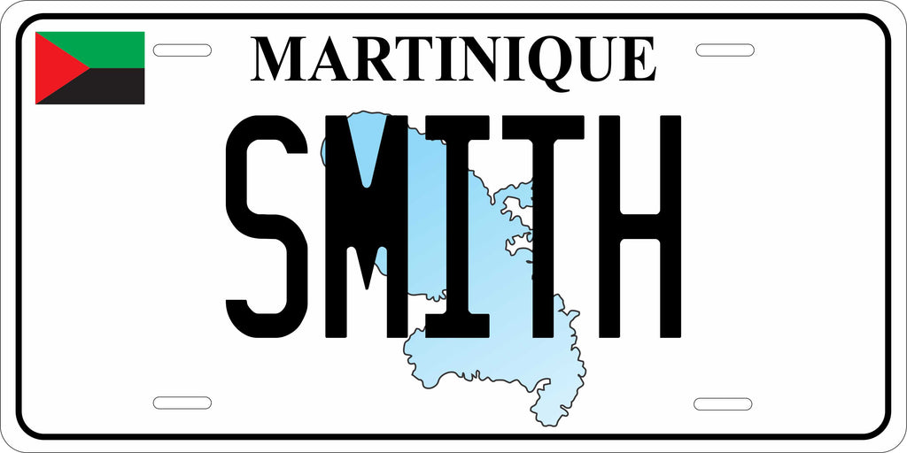 Martinique Map CARI License Plate Custom Novelty Car Bike Motorcycle