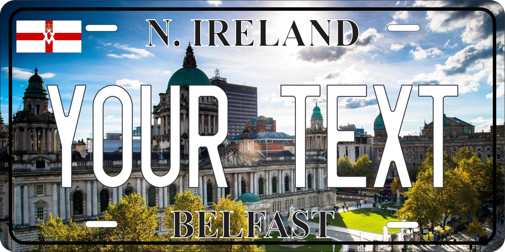 Belfast N. Ireland City License Plate personalized Novelty Fun Car Bike Motorcycle